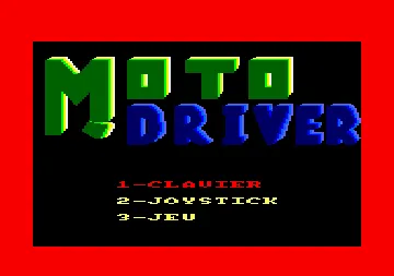 Moto Driver (F) (1986) screen shot title